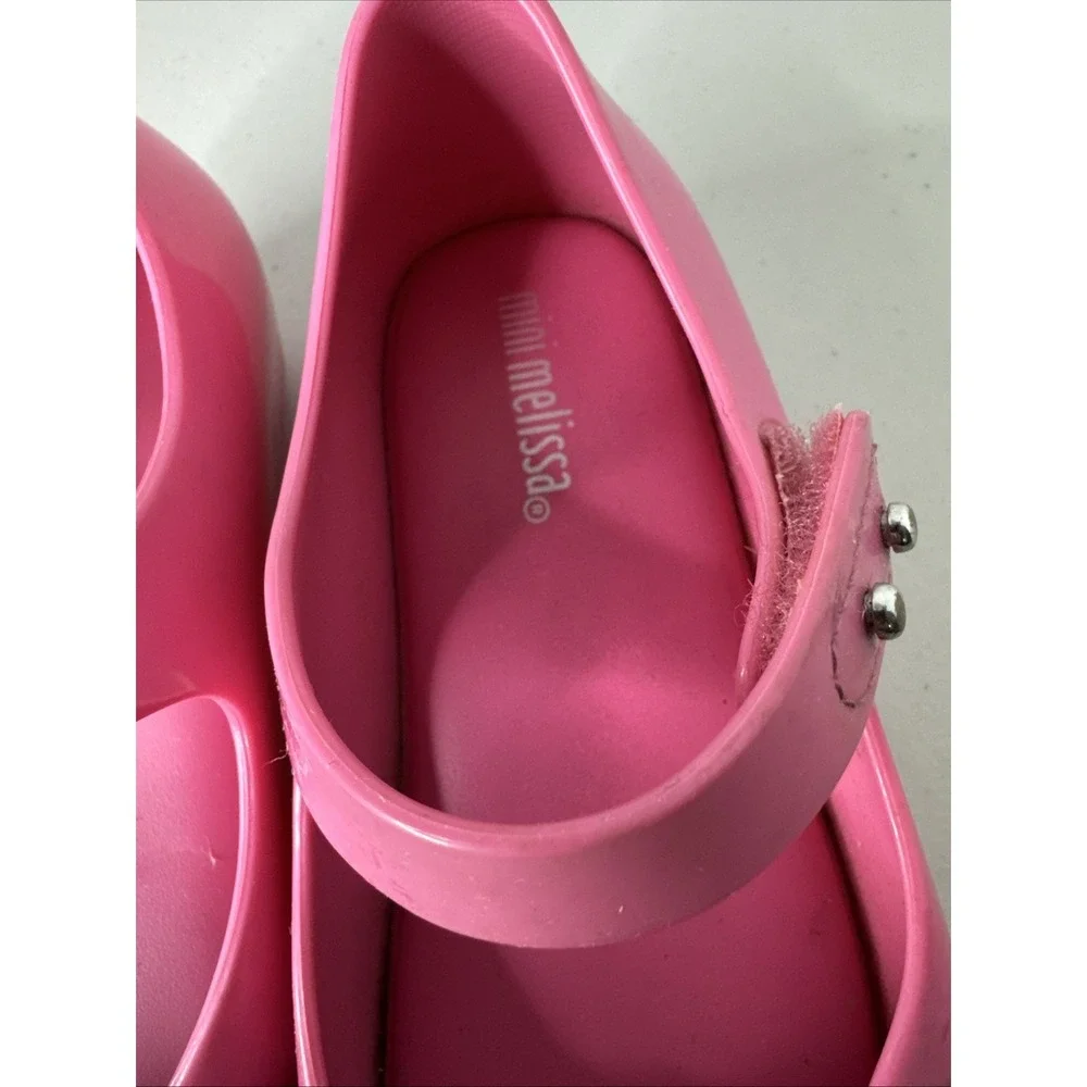 Mini Melissa Ultragirl Garden Pink Jelly Mary Jane Flower Ladybug Shoes